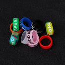 Fishing Rod Handle Fishing Tackle Anti-Slip Ring Protective Case O-shaped Ring