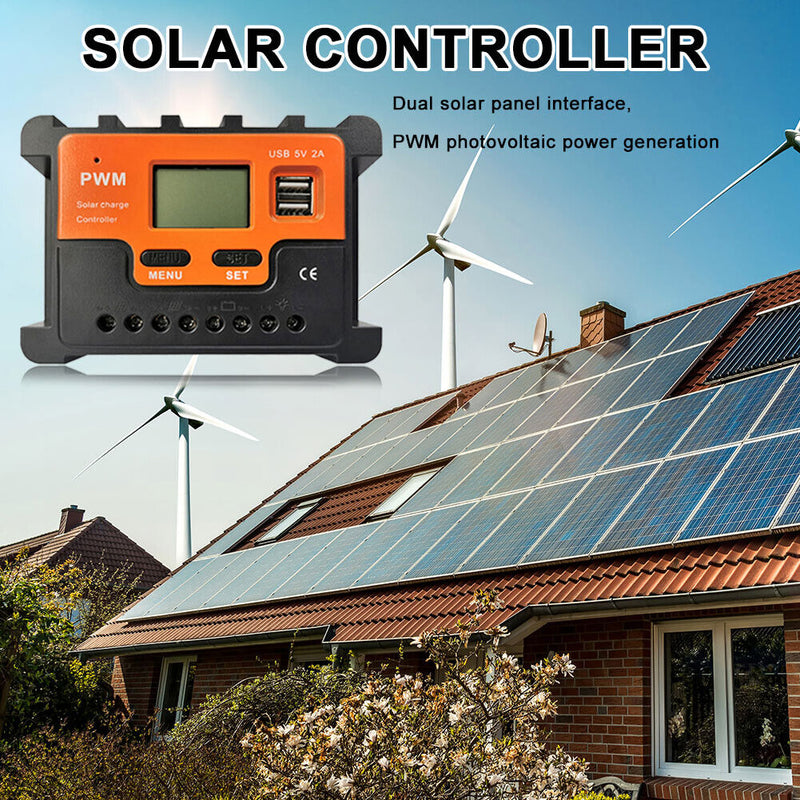 Solar Charge Controller Solar Panel PWM Controllers Charger Regulator (20A)