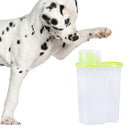 Pet Food Store Bucket Dried Grains Tank Cat Food Storage Container (Green)