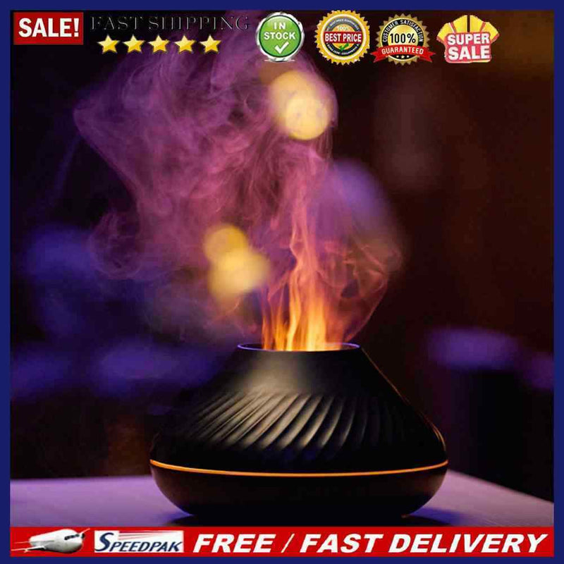 Flame Fragrance Diffuser Portable Flame Air Humidifier for Home Office Yoga Gym