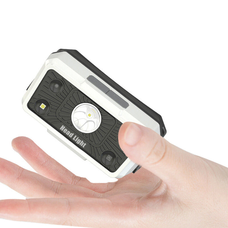 #A USB Rechargeable Induction Headlamp XPG LED Head Lamp with Built-In Battery