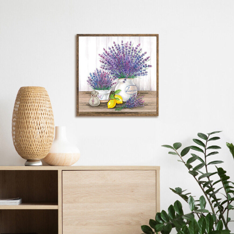 Diamond Painting Kit Lavender Bouquet Full Round Drill DIY Mosaic (sz1686)