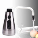 360 Degree Faucet Head 2 Mode Sink Basin Filter Pull-Out Nozzle Sprayer (C)