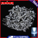 100Pcs 5mm White Ultra Bright LED Light Emitting Diode-15000MCD Lamp