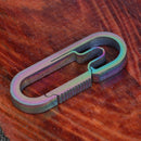 Titanium Alloy EDC Buckle Outdoor Camping Carabiner Keychain Hang