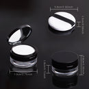 With Puff Takeout Grid Design Mirror Makeup Tools Loose Powder Box Empty Case