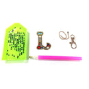 DIY Key Chain Diamond Painting Letters Women Bag Keyring Pendant Gift (L) Newly