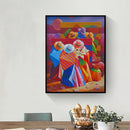 Beach People No Frame Pictures By Number DIY Arts Digital Coding Oil Paint