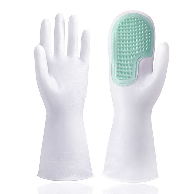 Waterproof Cleaning Tool Silicone Household Gloves Brushes Dishwashing Gloves