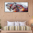 Running Colorful Horse Diamond Painting Rhinestone Full Square Drill for Rooms