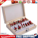 15x Woodworking Milling Cutter Router Bit Cutting Tools for Wood (1/4 inch)