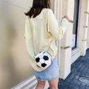 Round Basketball Shoulder Bag Women Football Totes Chain Messenger Handbag Purse