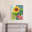 Letter Sunflower Oil Paint By Numbers DIY Frameless Drawing Picture for Adults