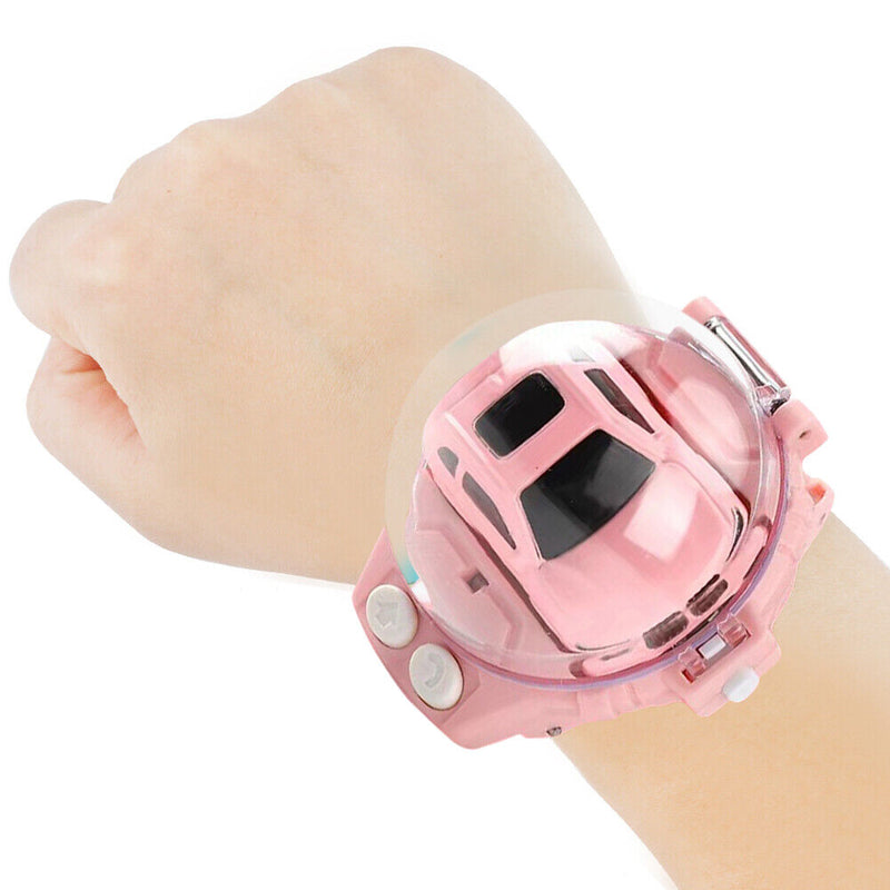 #A 4 Channels 1/58 5km/h 2.4GHz Racing Car Wrist Watch Controlled RC Small Veh