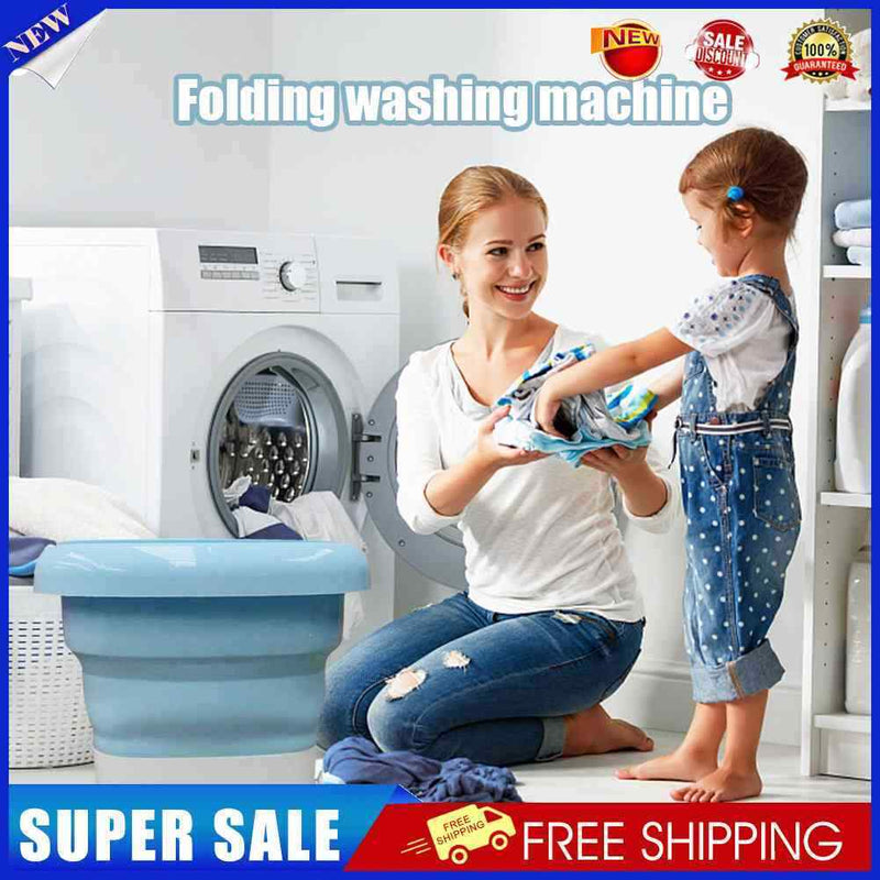 #A Mini Folding Washing Machine Household Portable Personal Travel Cleaning Wash
