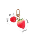 Cute Bells Fruit Shape Love Heart Key Holder Buckle Keyring Strawberry Keychain
