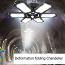 Six-leaf LED Garage Light Deformation Folding Lamp with Adjustable Panel