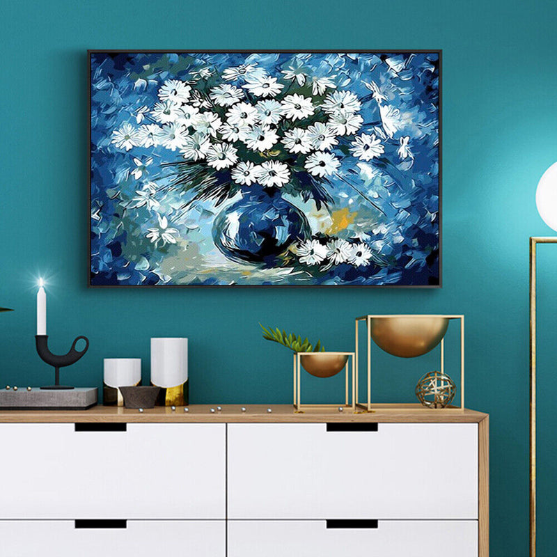 Flowers 50x40cm Oil Paint By Numbers DIY Painting M681