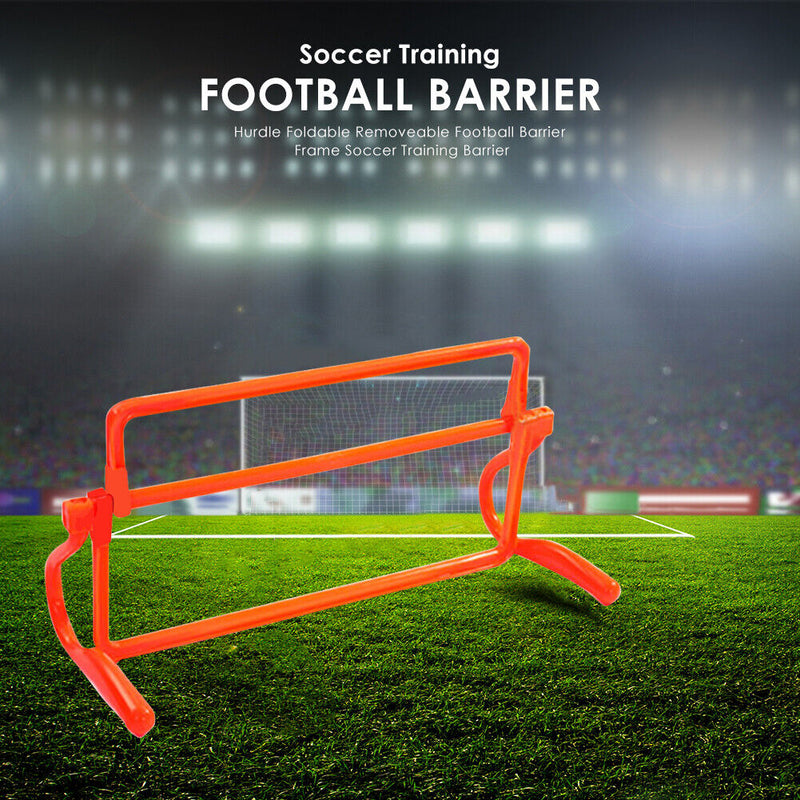Foldable Removeable Football Barrier Frame Soccer Training Barrier (Orange)