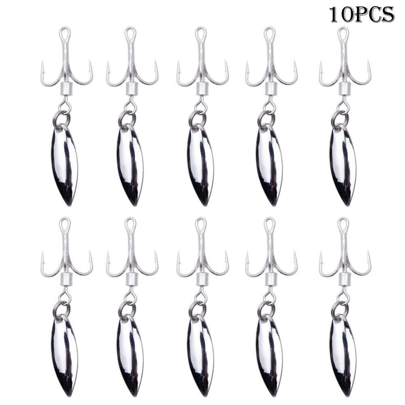 Rotating Sequin Lure Metal Barbed Fishing 3-Hook Freshwater Freshwater Fish Hook