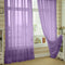 4pcs Solid Color Window Curtain Flower Pattern Valance Dark Purple