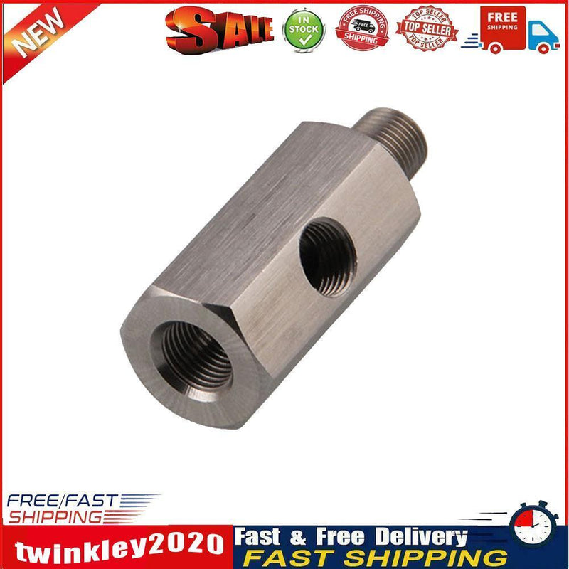 1/8in BSPT Oil Pressure Sensor Tee to NPT Adapter Turbo Feed Line Gauge T Newly