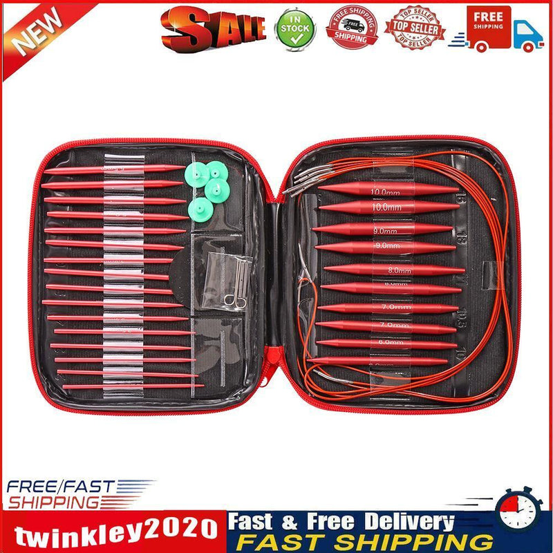 13 Pairs Knitting Tools Sweater Needles DIY Hand Sewing Crochet Knit Set Newly