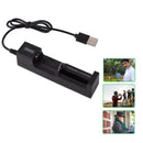 Single Slot 18650/14500 26650 Battery Charger Usb Adapter Smart Chargering S0H8