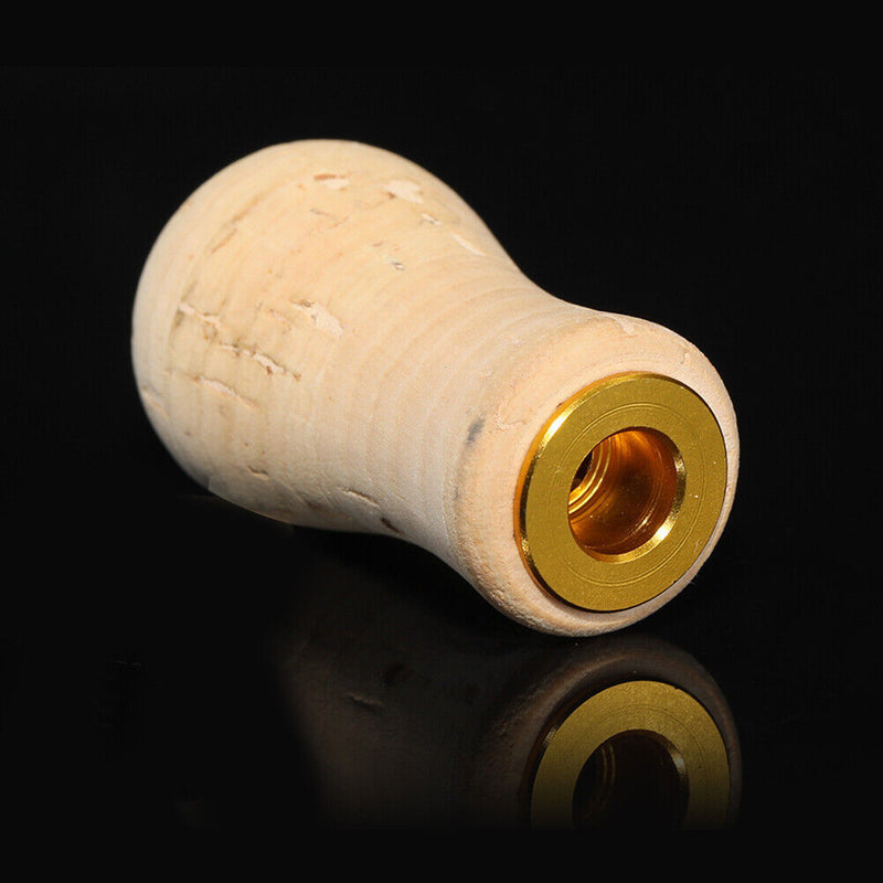 Fishing Reel Handle Knob DIY Wood Cork Grip Replacement for Baitcasting Spinning