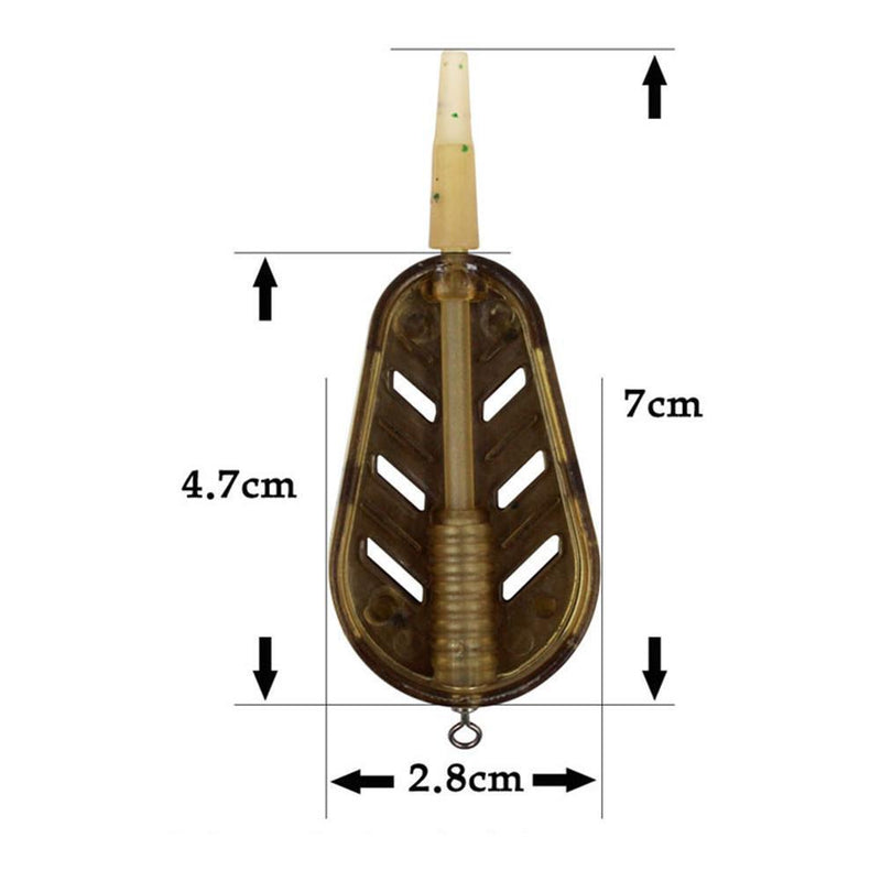 Carp Fishing Bait Cage Lure Holder Explosion Hooks Basket Method Feeder (50g)