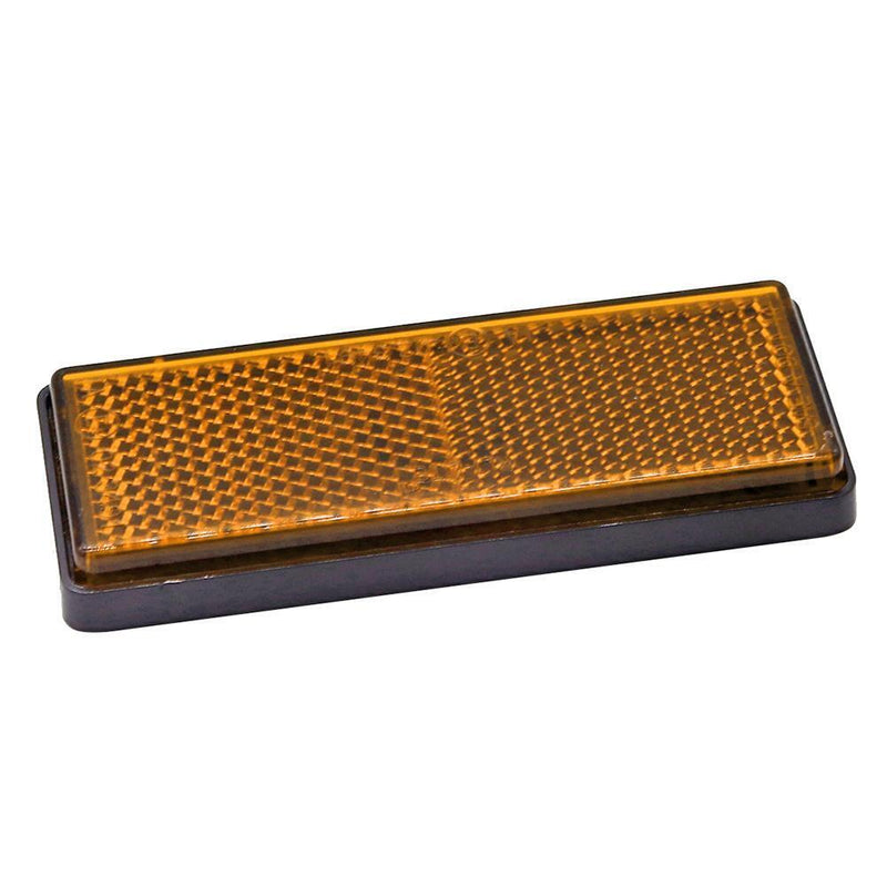10pcs Orange Adhesive Reflectors Rectangular IP67 Waterproof for Truck Trailer