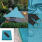 Outdoor Waterproof Triangle Canopy Awning Camping Patio Tent (Sky Blue)