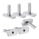 Stainless Steel Slide Track Rail w/Screws Nuts Accessories for Kayak (M5)