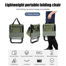 Folding Chair Ice Cooler Picnic Bags Hiking Camping Fishing Stool (Green)