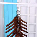 Half Toroidal Universal Metal Clothes Closet Hangers Practical Racks(4pcs) Newly