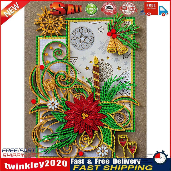 Diamond Painting Kit 5D Special Shaped DIY Christmas Atmosphere (Y211) Newly