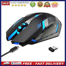 G859 6 Buttons Luminous Wireless Mouse Computer PC 2400dpi Ergonomic Gaming Mice