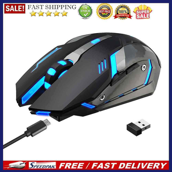 G859 6 Buttons Luminous Wireless Mouse Computer PC 2400dpi Ergonomic Gaming Mice