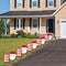 Christmas Yard Decorations Outdoor Santa Xmas Pathway Garden Stakes Set of 10