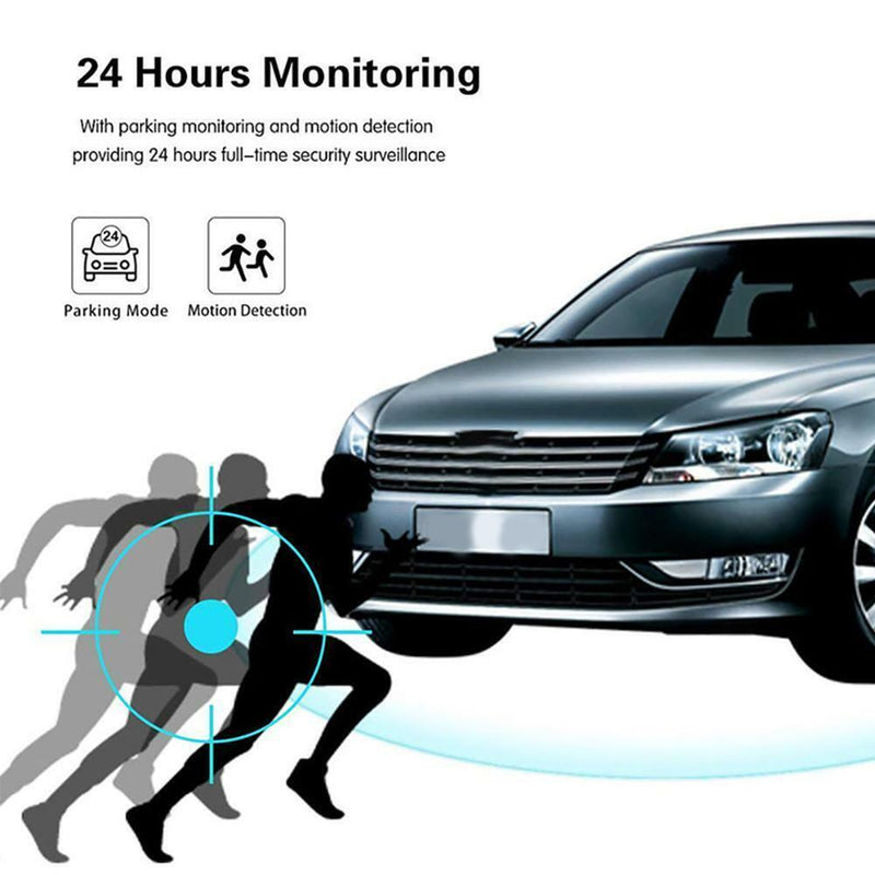 4" 1080P HD Dual Lens Car DVR Front and Rear Camera Dash Cams Video Recorders