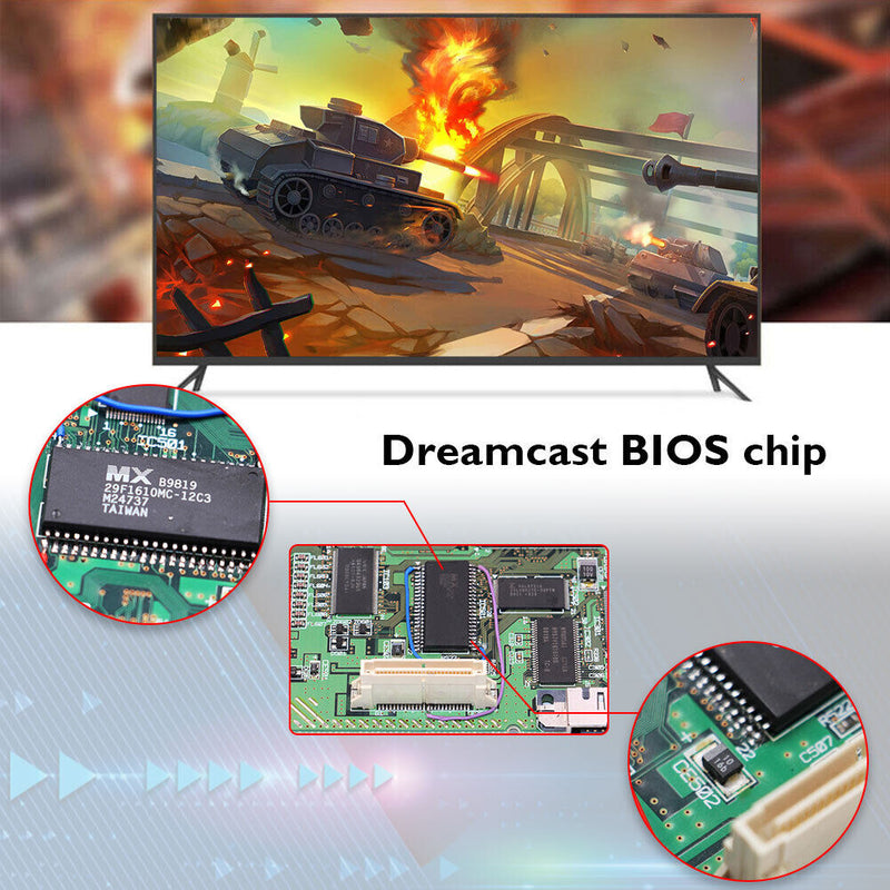 BIOS Chip Replacement Bootloader Modchip for SEGA Dreamcast VA1 VA2 Motherboard