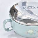 Creative Bowl Spoon Set Baby Feeding Bowl With handle Stainless steel