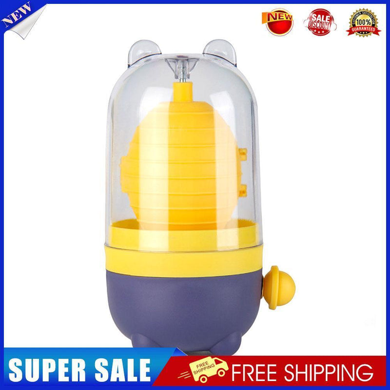 Manual Golden Egg Puller Yolk Mixer Kitchen Egg Stirring Shaker (Yellow)