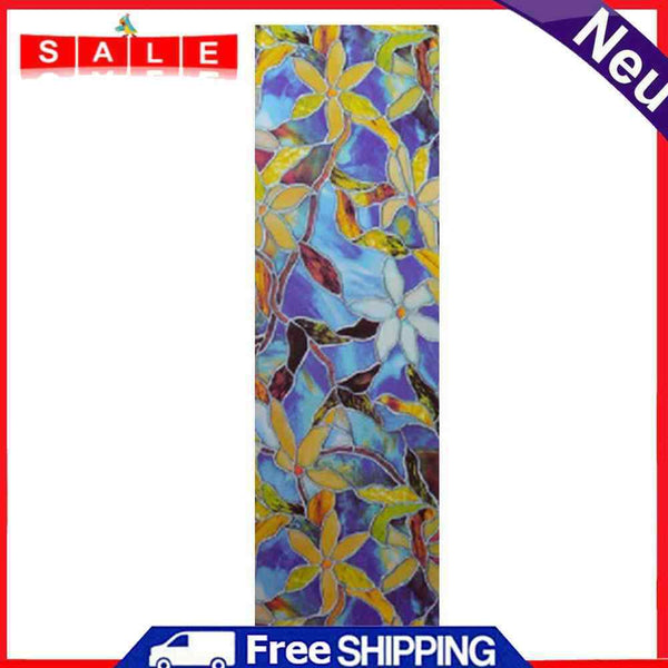 Magnolia Flowers Waterproof Anti-UV Wall Stick Privacy Film Textured Flo