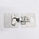 4/10 Set Stainless Steel Hinge Repair Plate w/ Screws for Cabinet Door (B)
