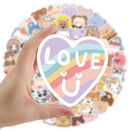 100pcs Water Cup Stickers Waterproof Luggage Decals for Notebook Scooter