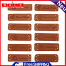 12pcs PU Leather Keywords on Clothing Garment Labels for Jeans Bag