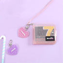 PVC Transparent Card Wallet Ladies Small Pouch Cute Female Glitter Clear Purs