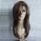 Wig No Lace Front Long Straight  Wig High Temperature Silk Women Wig Dark Brown