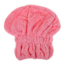 Microfiber Hair Turban Quickly Dry Hair Hat Wrapped Towel Bath Pink